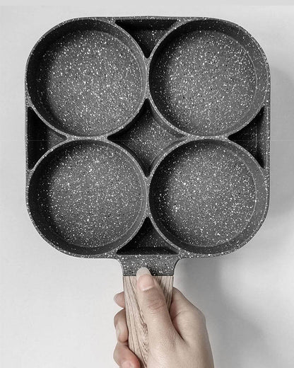 4 Hole Stone Non-stick Egg Ham Pot