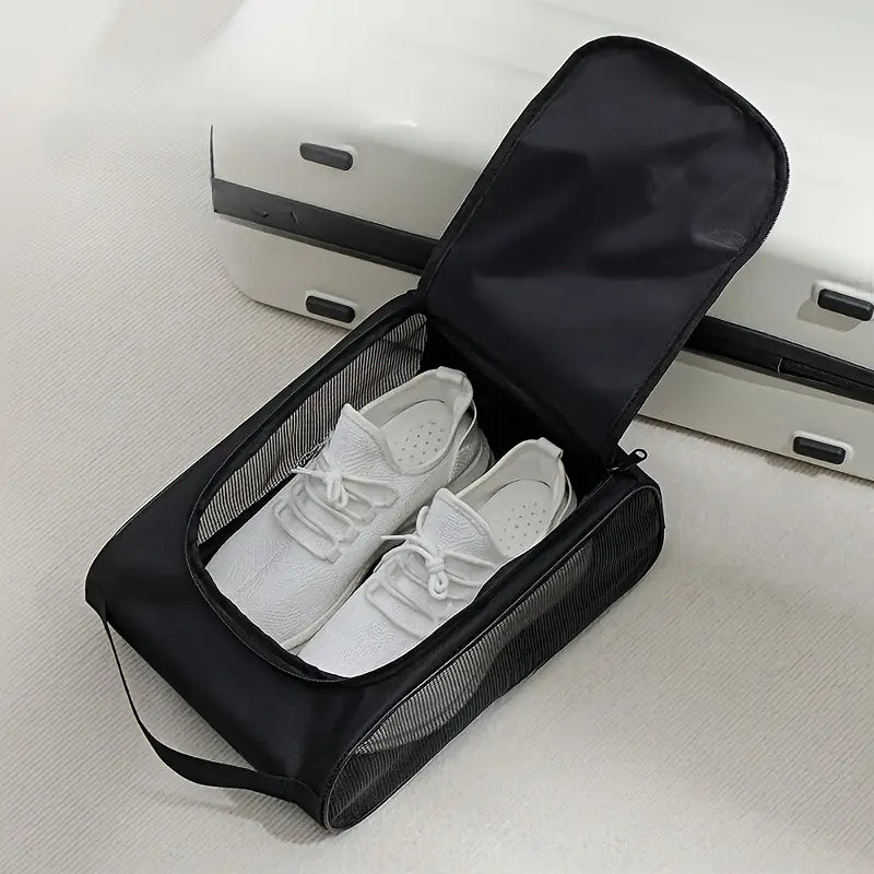 Travel Shoe Organizer Bag (Breathable Mesh & Dust Protection)